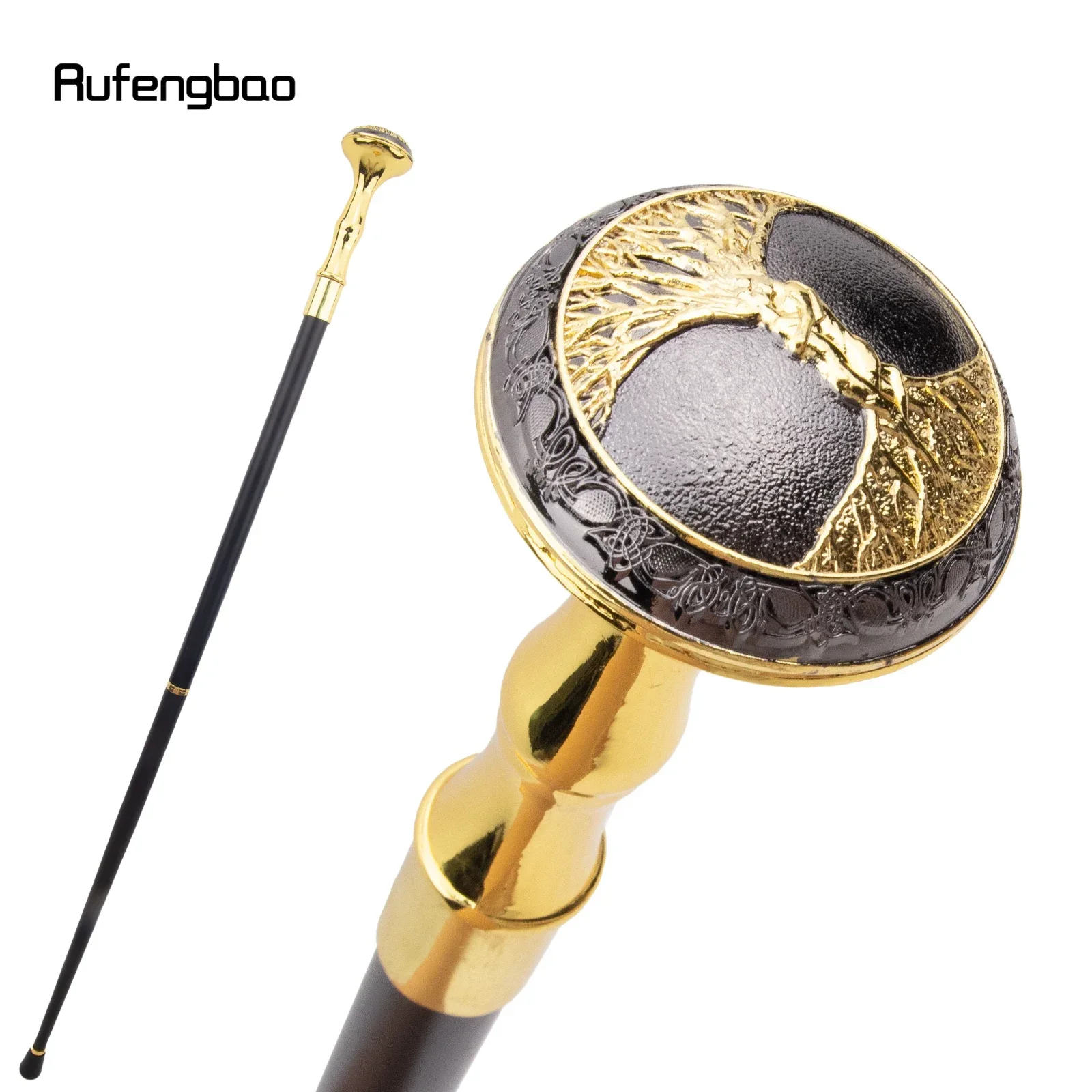 عصا المشي على شكل جذر شجرة سوداء على شكل طوطم عصا للمشي أنيقة للرجال كروسير Steampunk & Everyday 94 سم