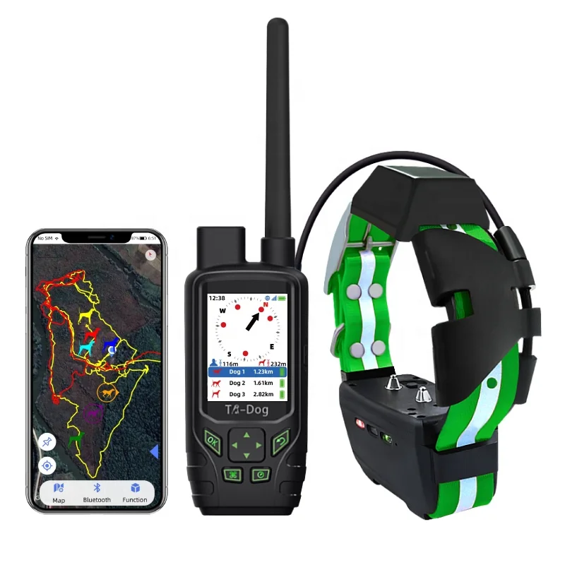High Quality Bird Dog Waterproof GPS E-collar VHF Data Transmission Can Be Used Without SIM Multi Tracking Up To 20 Dogs