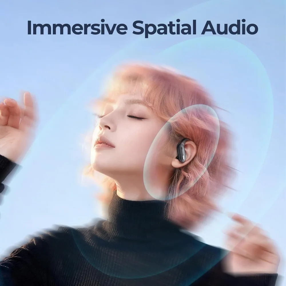 Wireless Earbuds with Noise Cancelling, 90-Hour Playtime, Hi-Res Audio, and Water-Resistant Design for Sports and Running view 6