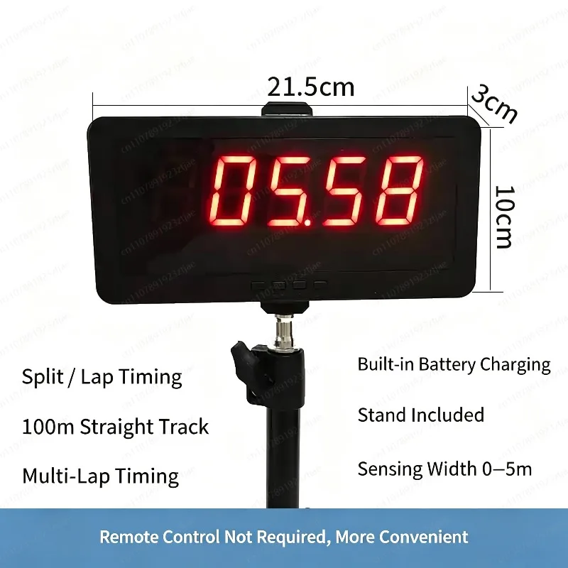 Wireless Laser Timer for Inline Skating & Sprint Running, High Precision Lap Timing Gate for Sports Training