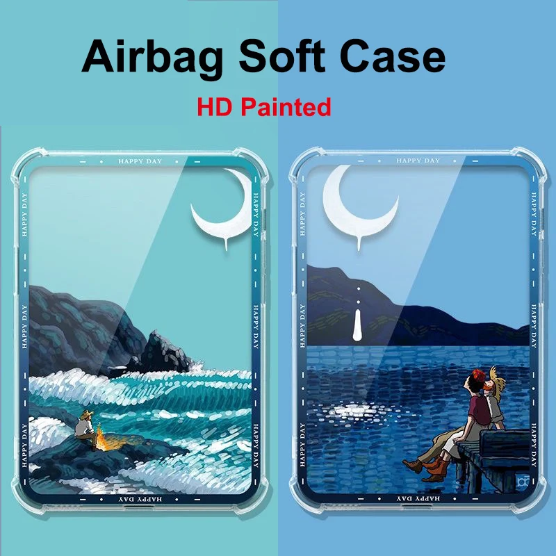 ل Boox Poke4S كريستال حالة كزة 4 4S HD رسمت كيس الهواء 360 حماية ماتي عودة شل ل Boox Poke 5 5S MiniC Tab8 Tab8C
