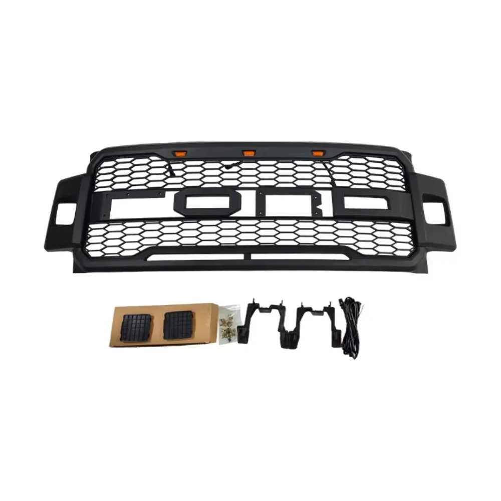 

For Ford F-250 Super Duty 2017-2020 Year Racing Grille Front Bumper Grill Body Kit Accessories