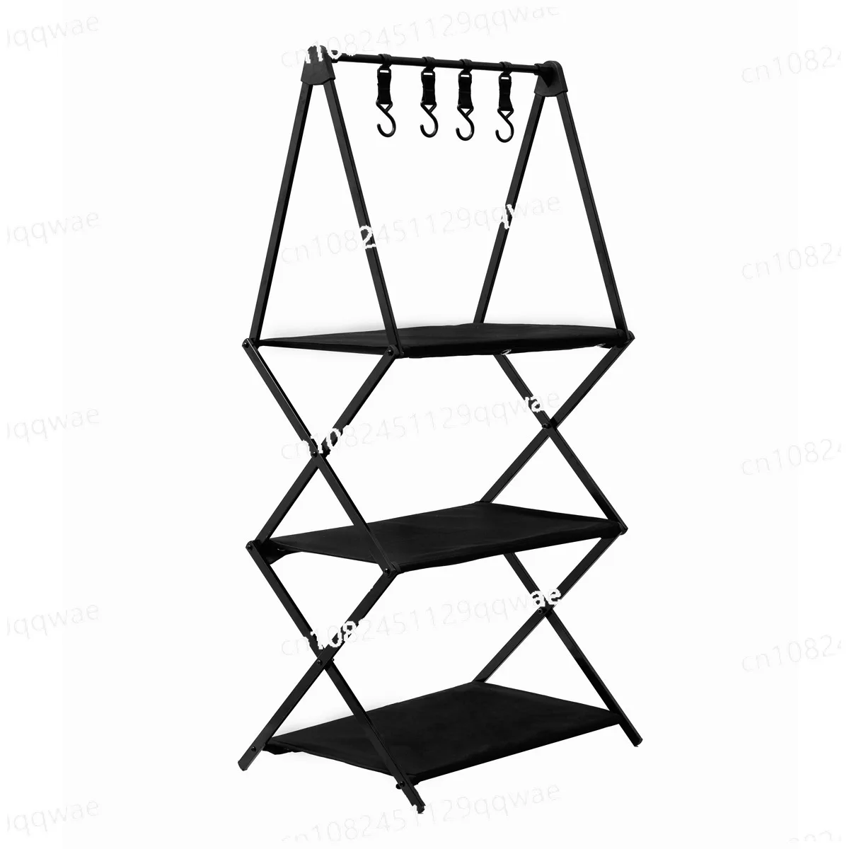 

Camping storage table hanger foldable outdoor camping rack portable