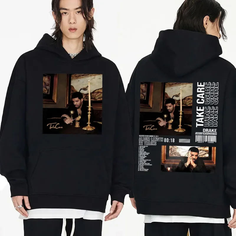 

Rapper Drake Music Album Take Care Hoodie Men Woman Hip Hop Vintage Oversized Hoodies Fashion Fleece Sweatshirts Pullover Unisex