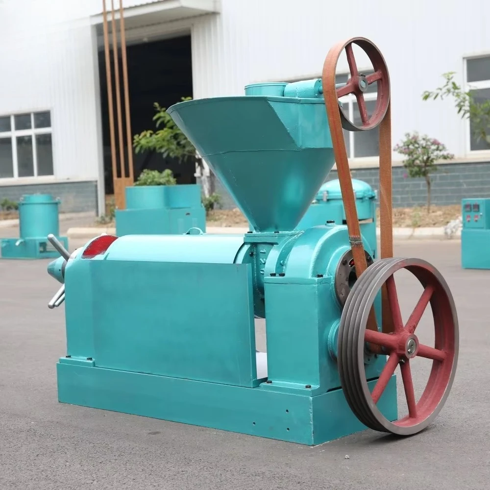 Industrial-grade semi-automatic oil presses for factory processing of sunflower, olive and walnut oils