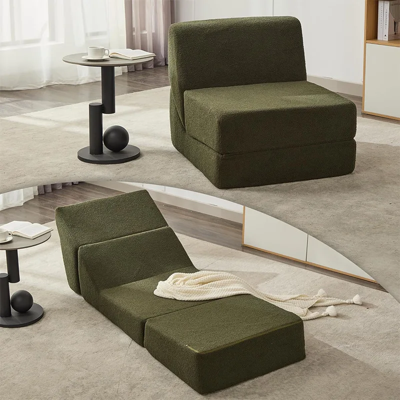 High-density sponge sofa, multi-functional folding combination, sitting and reclining sofa chair
