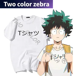 Anime My Hero Academy Deku Mall Women's T-shirt Crop Tops Boku No Hero Academia Anime Graphic Crop Top Casual Tshirt Top Unisex