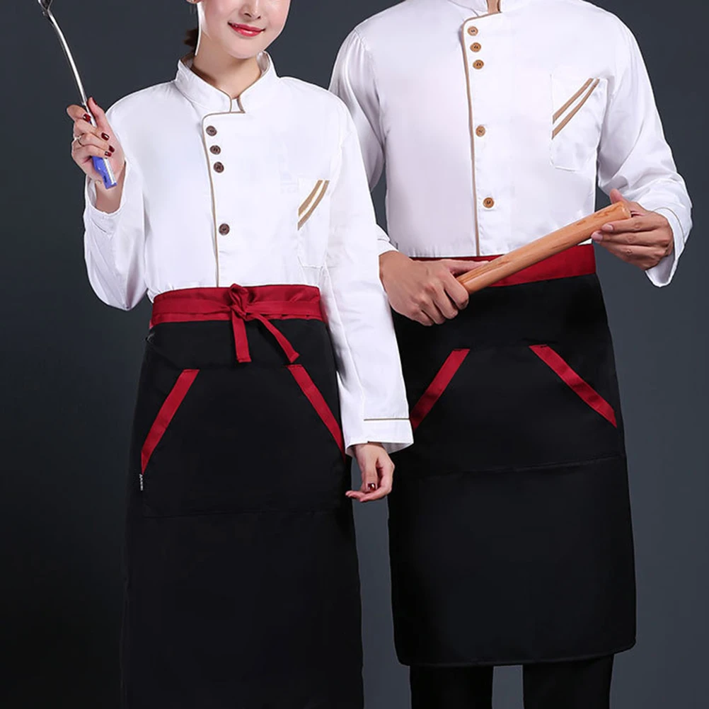 

Chef White Apparel Long-sleeved Chef's Clothes Shirts Uniform Men's Costume Adult