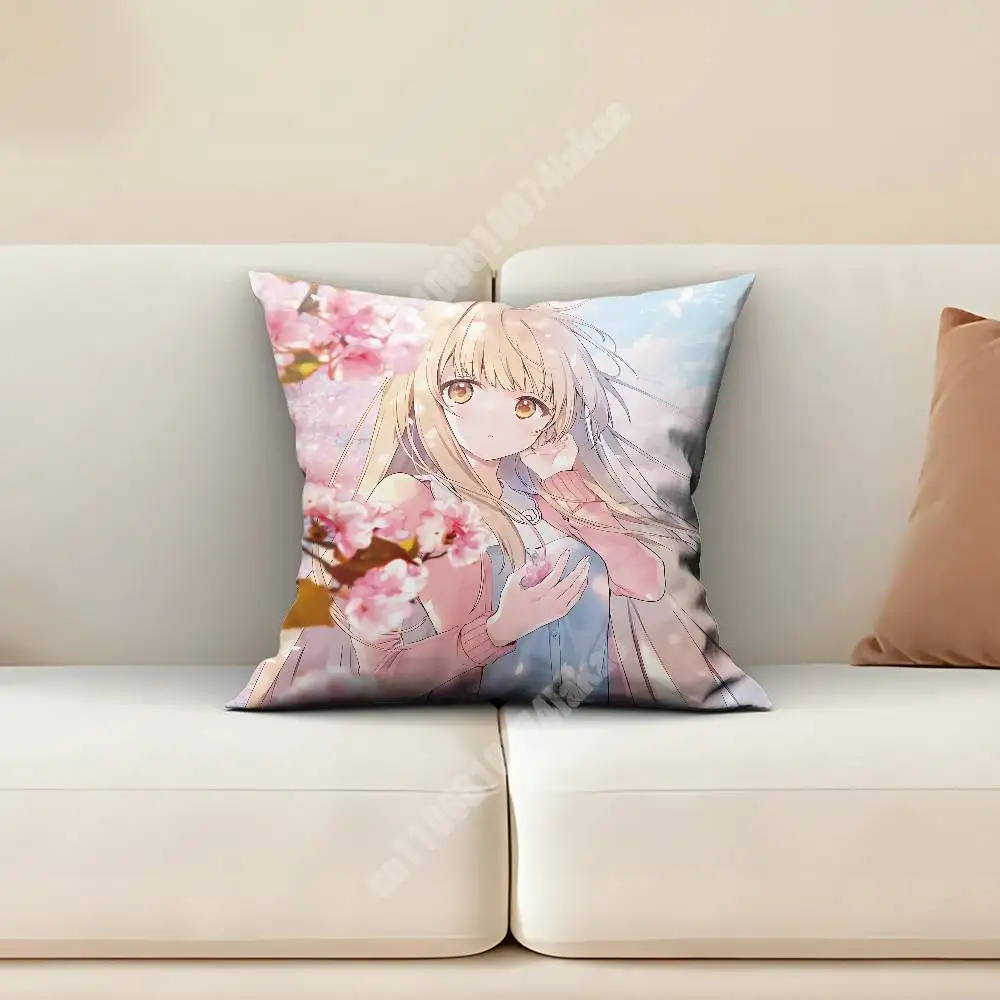 Shiina Mahiru The Angel Next Door Pillow Cover Sofa Couch Cushion Case Creative Workspace Accent Home Decor