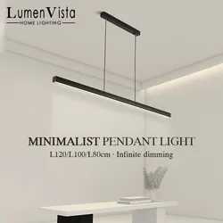 Modern LED Dining Table Pendant Light Simple Bar Shaped Office Decoration Lighting Living Room Kitchen Bar Indoor Pendant Lamp