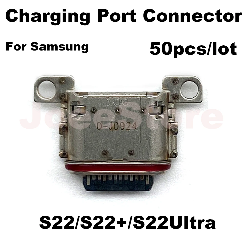 50pcs USB Charging Port Jack Dock Connector For Samsung S23 S22 S10 S20 S21 Ultra S8 S9 Plus Type-C Charger Plug Dock Socket