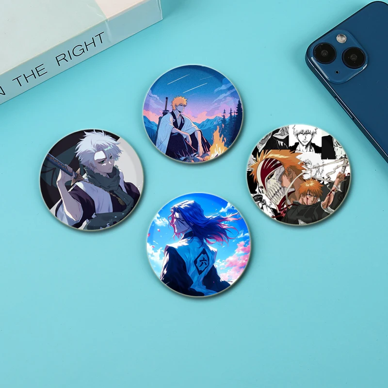 Death Comic Badge Kurosaki Ichigo Urahara Kisuke Ulquiorra Cifer Grimmjow Jaegerjaquez Cartoon Character Enamel Pin for Backpack