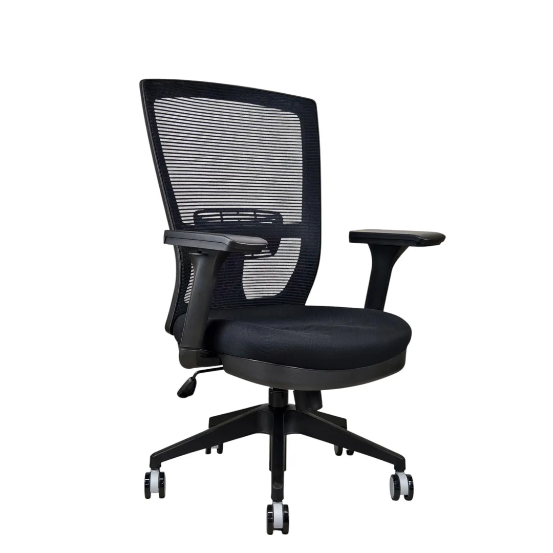 Modern Design High Back Mesh Executive Office Chair PU Foam Seat Ergonomic Adjustable Headrest 4D Armrests Steel Base
