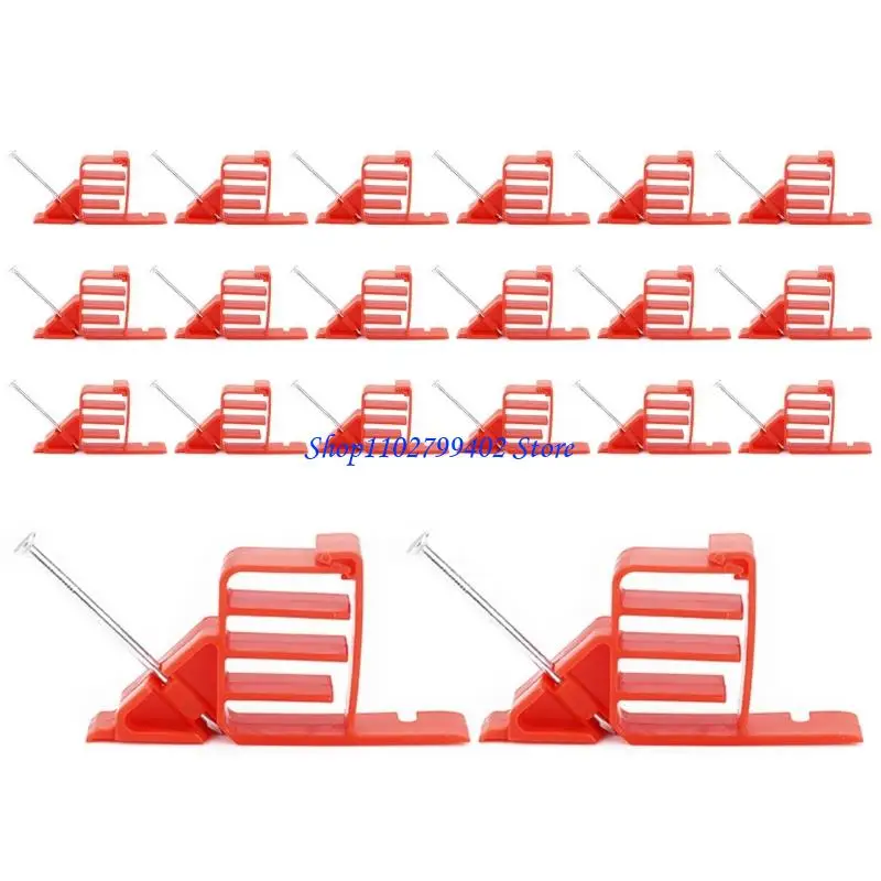 547F Strong Cable Stacking Clip 20 Unit 83x45mm Electrical Wire Management Strong PP Wire Organizers Clip for Home