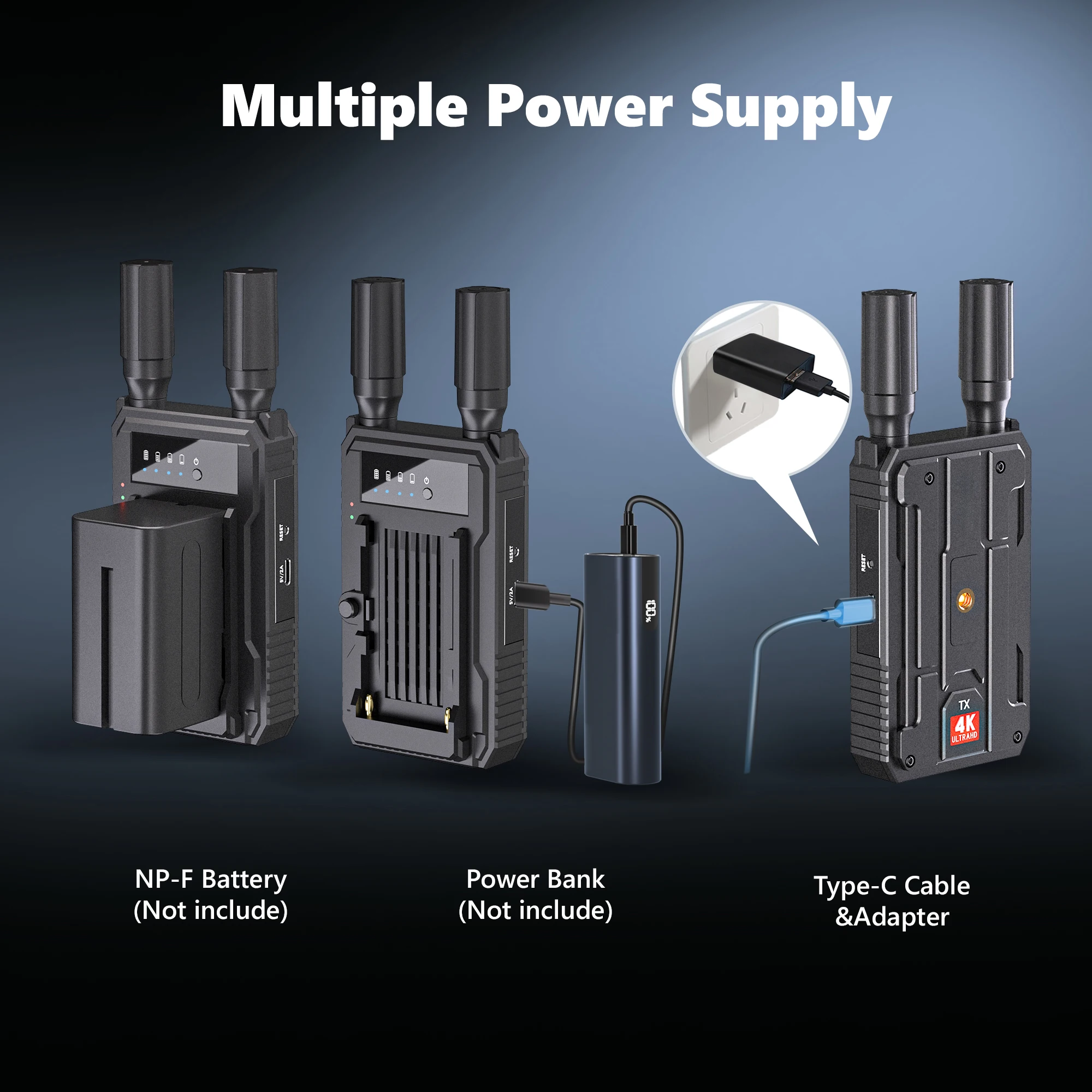 1312FT/400M Long Distance Video Transmission System Wireless HDM l Transmitter Receiver 4k