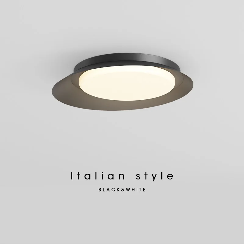 

White Modern LED Ceiling Light Bedroom Lighting Black Minimalism Living Room Balcony Indoor Lamp Modern Home Interior Decor Lamp