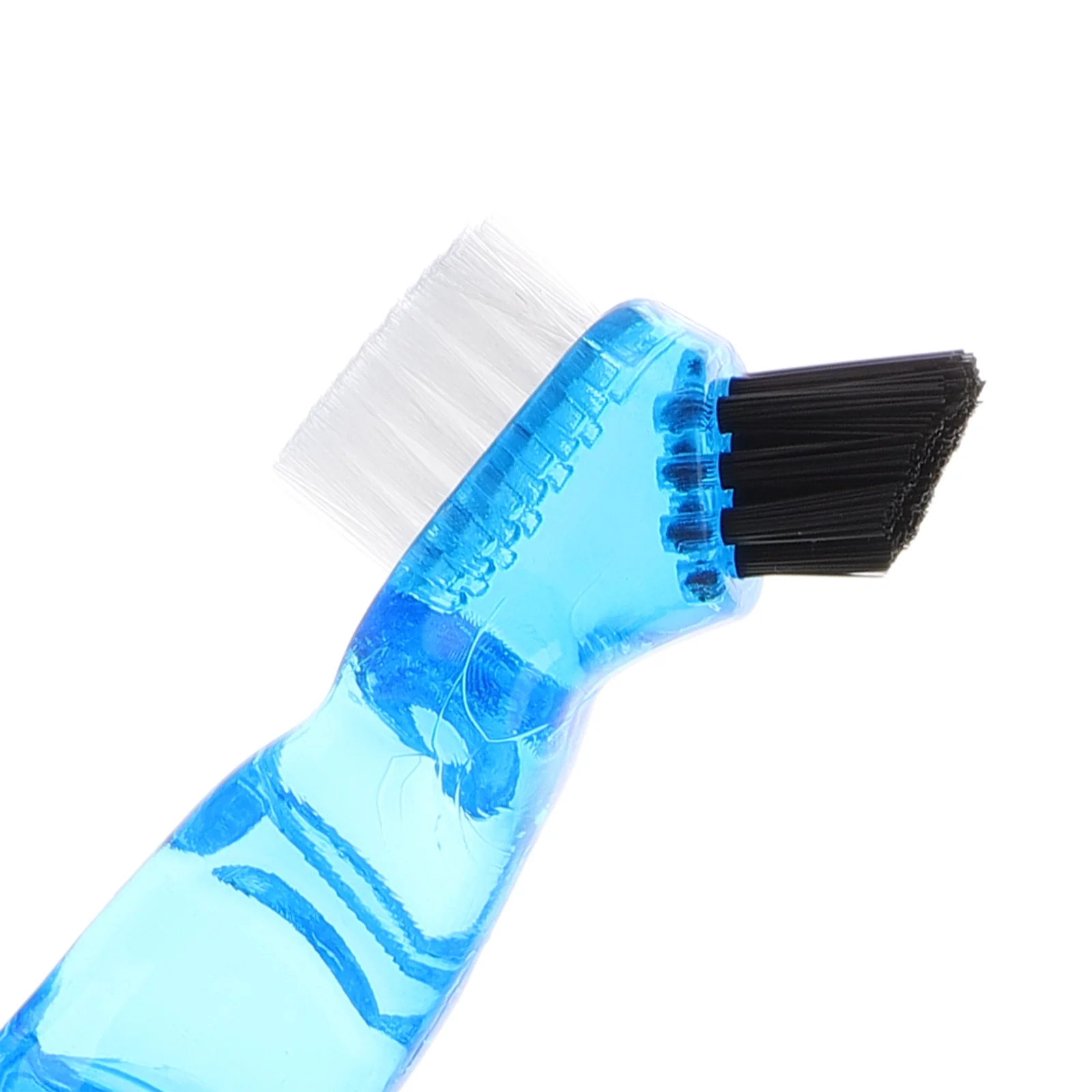 4 قطعة فرشاة أسنان لأداة تنظيف الأسنان الكاذبة مقبض مريح شعيرات ناعمة على الوجهين للأسنان بين الأسنان