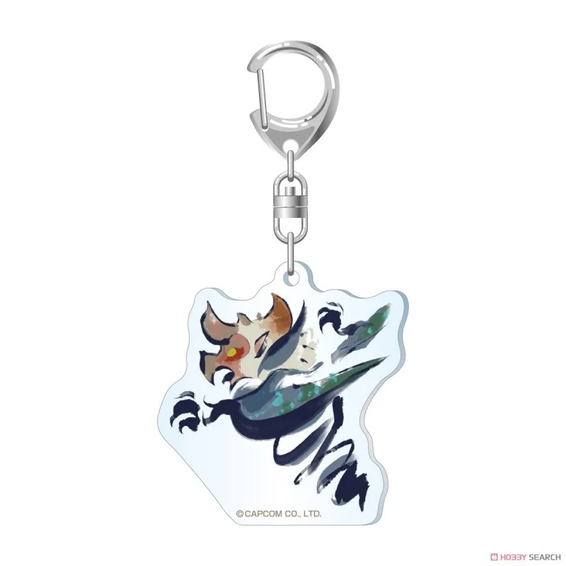 Game Monster Hunter HD Acrylic key ring keychain Cute monster pendant a pendant to hang on the backpack a gift for a friend 6CM