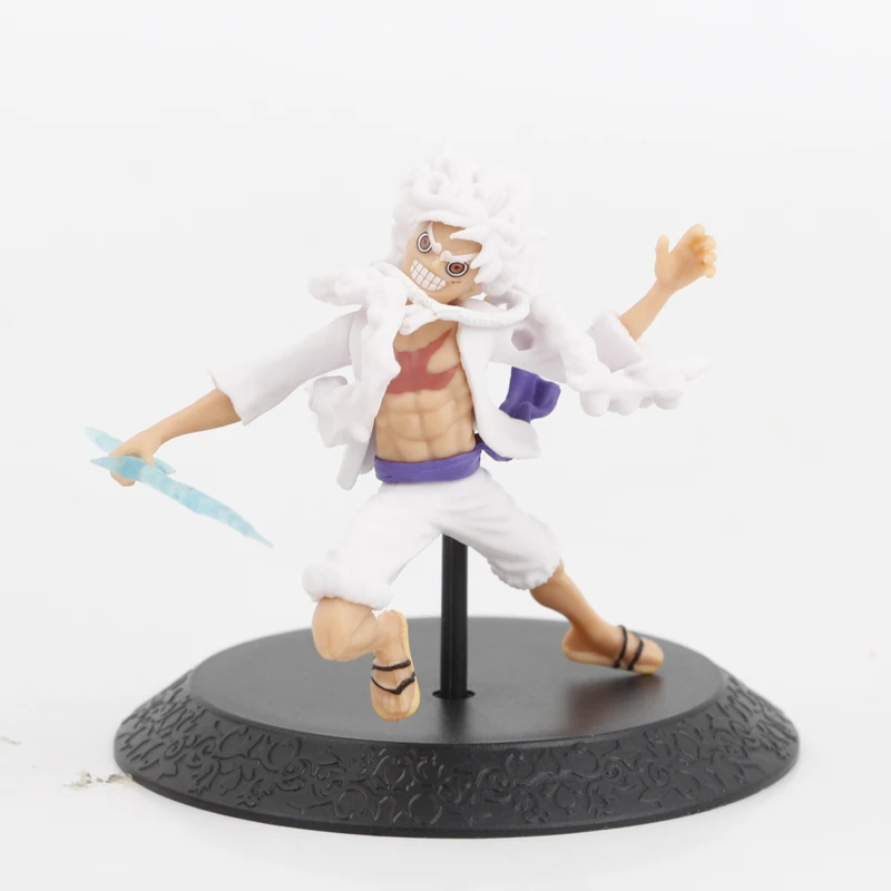 4pcs/set One Piece Nika Luffy  Figures Pvc Model Toys 6.5-10cm
