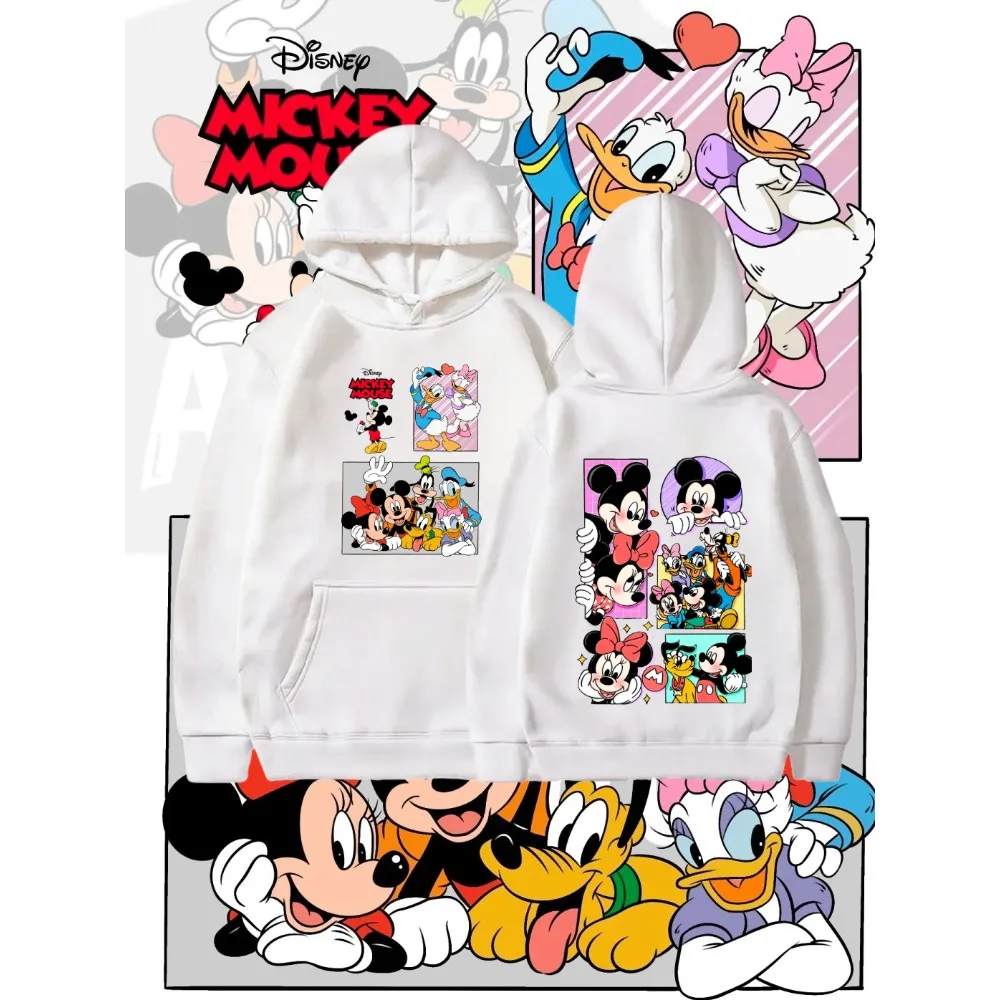 

Комплект для родителей и детей Disney, детский мир, Микки и друзья, разноцветные толстовки, осенние и зимние мужские и женские толстовки