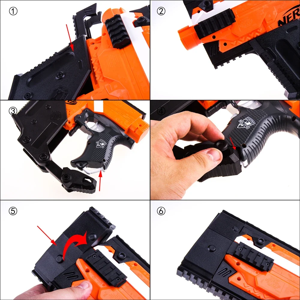 عامل تعديل أطقم كريس ناقلات غطاء الجسم ل Nerf Stryfe تعديل لعبة أبو سيف مجتذب STF تصميم مجموعة السيف القصير