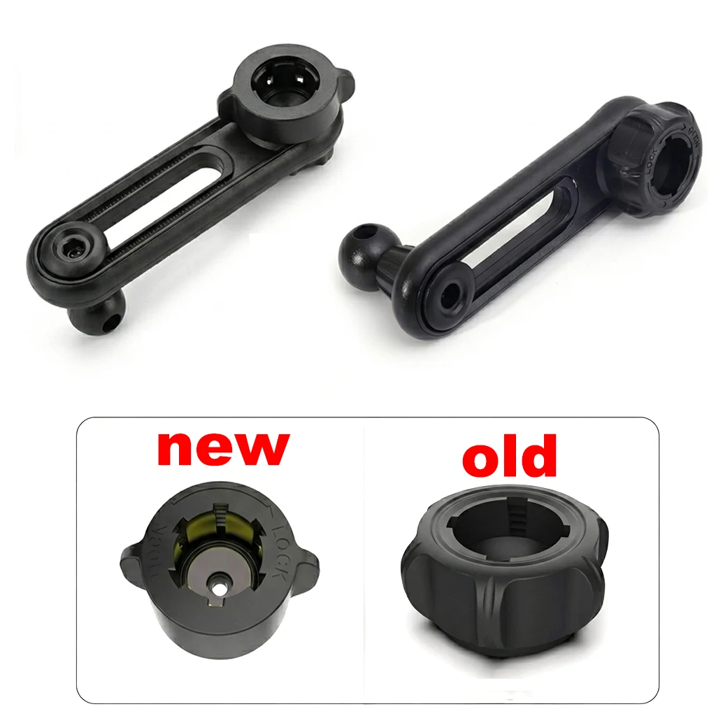 1-2pcs Universal 17mm Car Navigation Mount Rotating Adjustable Car Ball Head Phone Mount Ball Heads Extension Pole Adapter Parts