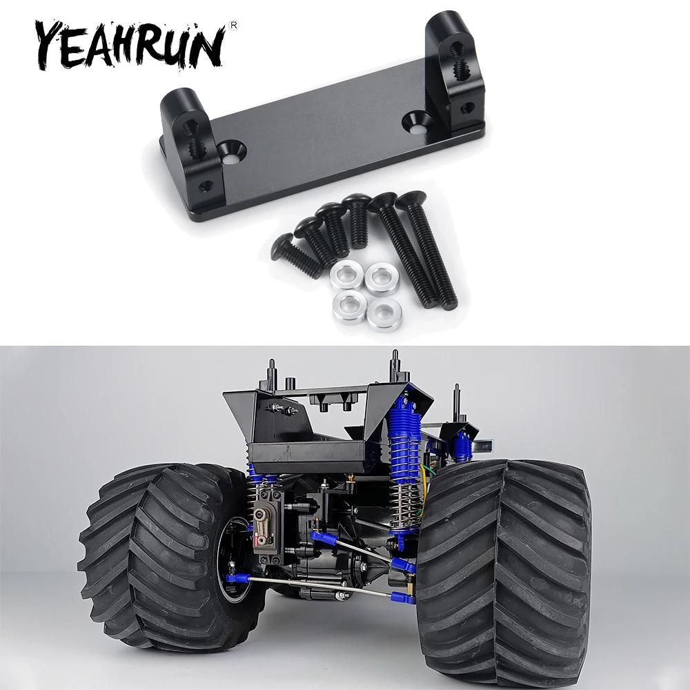 YEAHRUN Metal Alloy Servo Mount Fixed Bracket Plate for Tamiya 1/10 Clod buster 4x4x4 Monster Truck Model Upgrade Parts