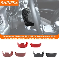 SHINEKA Steering Wheel Base Upper Decoration Cover for Dodge Charger 2011+ for Challenger/Chrysler 300C 2015+ for Durango 2014+