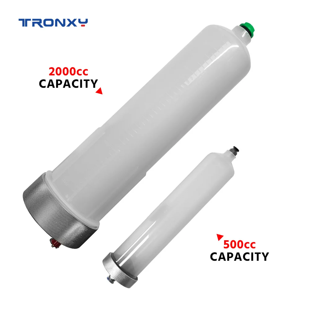 TRONXY clay 3D printer accessory, clay PP material cylinder (with lid and plug 2L),3D Printer Parts