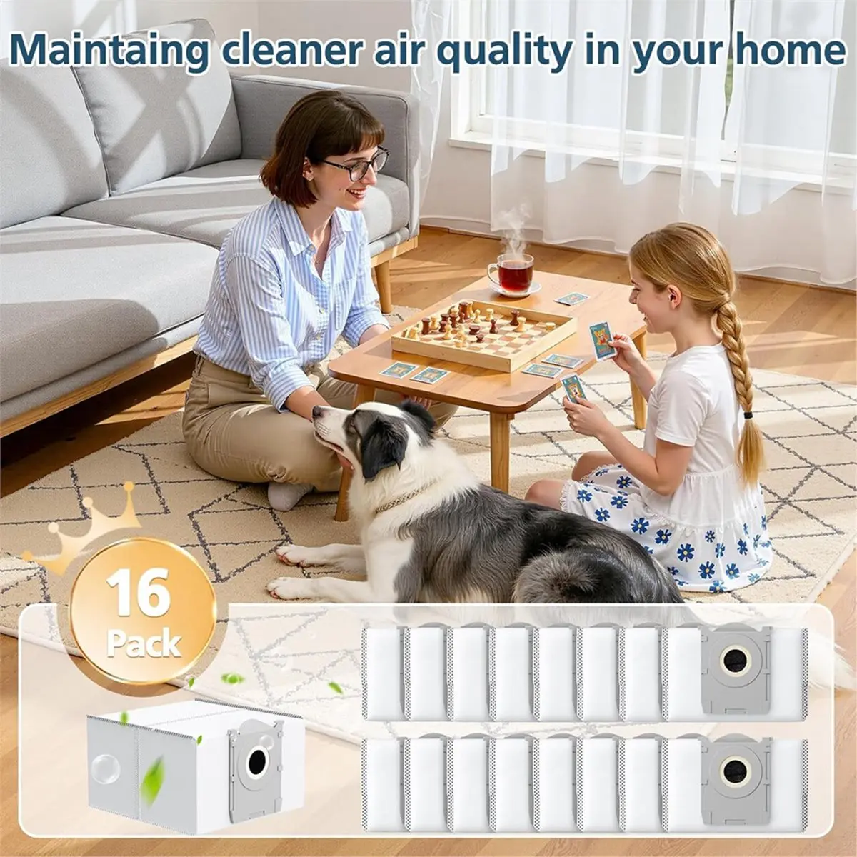 

Суперпрочные пылесборники (16 шт.) для роботов-пылесосов ECOVACS DEEBOT X9 PRO OMNI, X8 PRO OMNI, T80 OMNI, T50 MAX PRO, T50 PRO, T50 OMNI, T30C OMNI