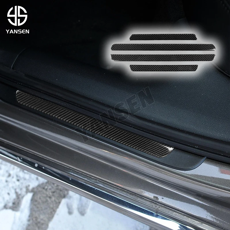 

Car Door Sill Panel Decoration Trim Cover for Audi A6 S6 C7 A7 S7 4G8 2012-2018 Car Interior Accessories