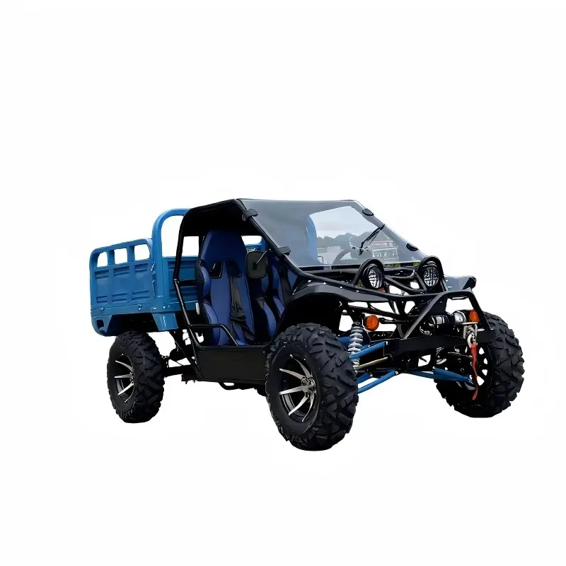 200cc Automatic Shaft Drive Dual-seat Off-road Go-kart All-terrain Vehicle Farm Utility Vehicle Trailer Winch Equipped