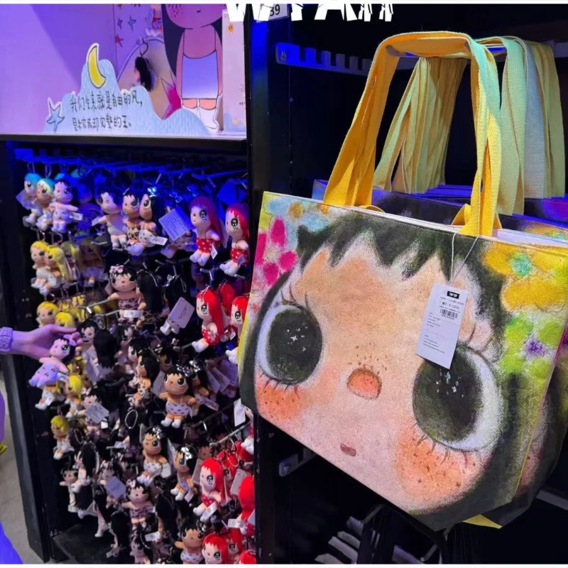 Star Eyes Cartoon Girl Print Umhängetasche, Damen-Einkaufstasche aus PVC mit großem Fassungsvermögen, leichte Einkaufstasche, Einkaufstasche für den Arbeitsweg – Detail 15