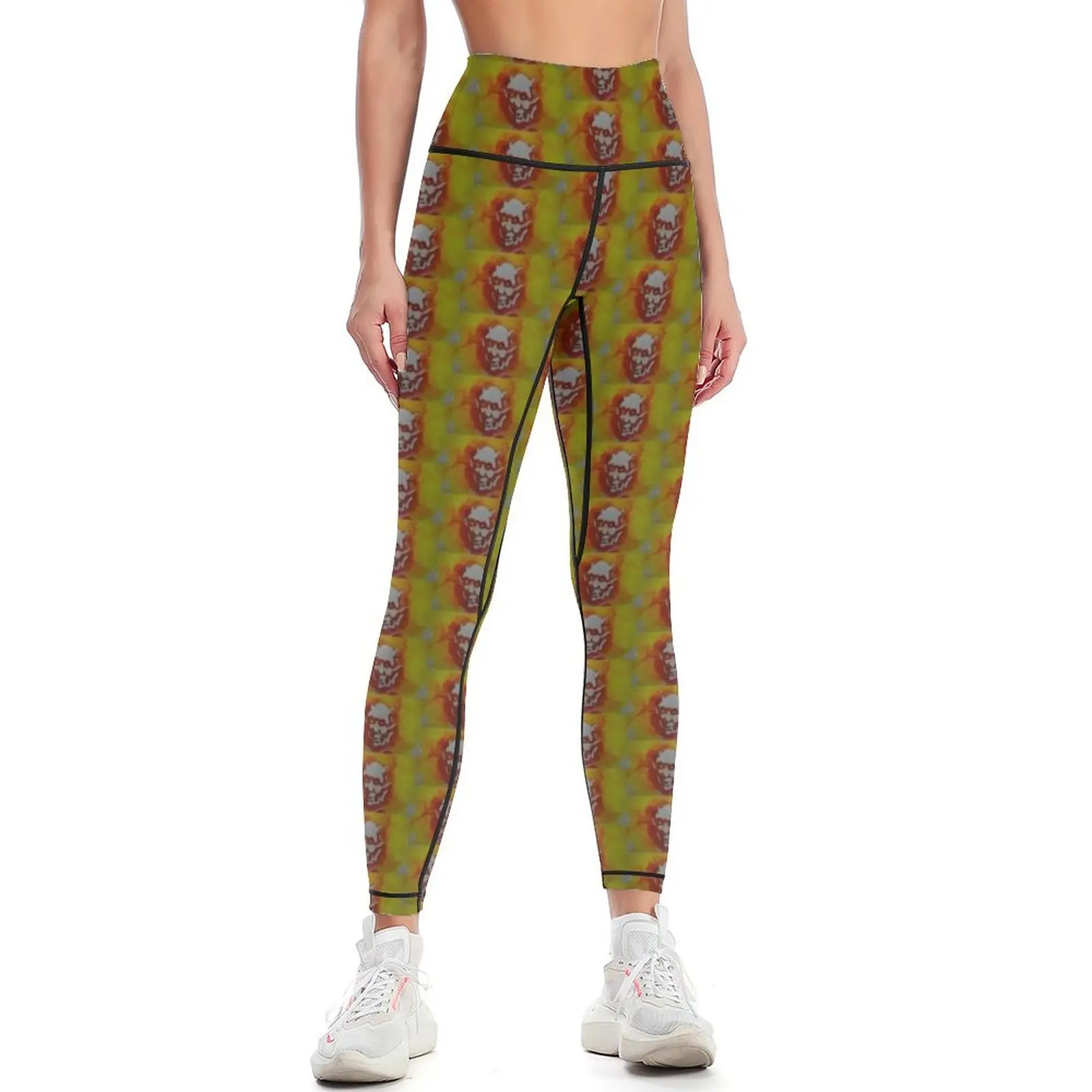 

Happy Demon Leggings gym pants Sports female Womens Leggings