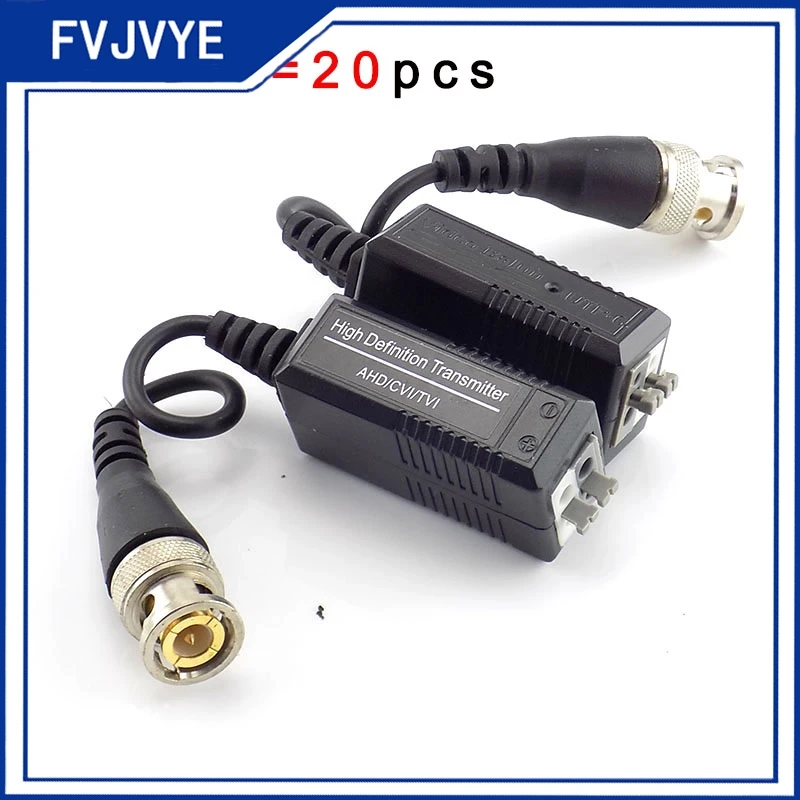 10-ペア-utp-ビデオバランツイスト-cctv-バランパッシブトランシーバー-hd-cvi-tvi-ahd-カメラ用オス-bnc-から-utp-cctv-アクセサリー