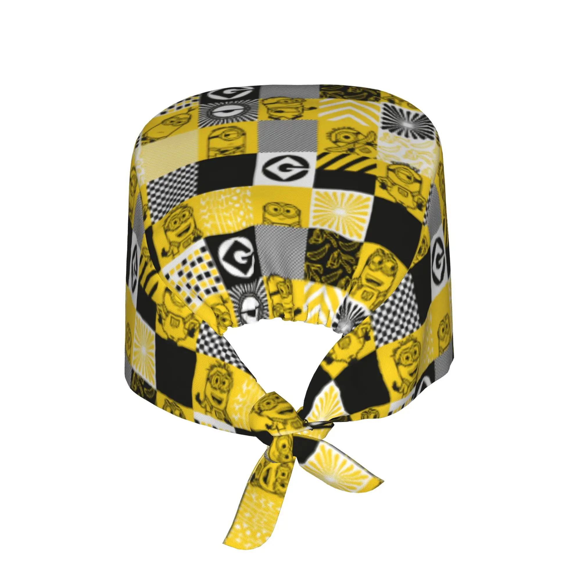Custom M-Minioned Cleaning Working Cap Cool Unisex Animes  Scrub Cap Surgicals Hat Nurse Scrubs Hat Nurse
