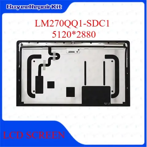 New 27'' LCD Screen Assembly For iMac A1419 2K 5K 2012 2013 2015 2017 2019 2020 year LM270QQ1-SDC1 LM270QQ1-SDE1