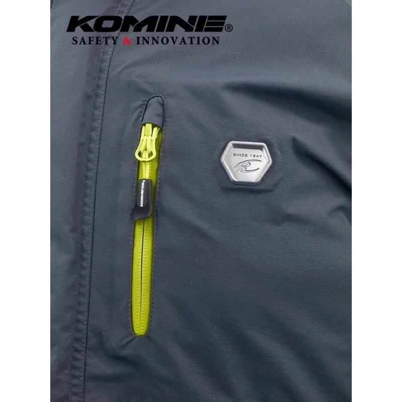 KOMINE JK5862 Men's Motorcycle Jacket Autumn Winter Urban Commuter Waterproof Light Comfortable Motorbike Jacket CE Protection