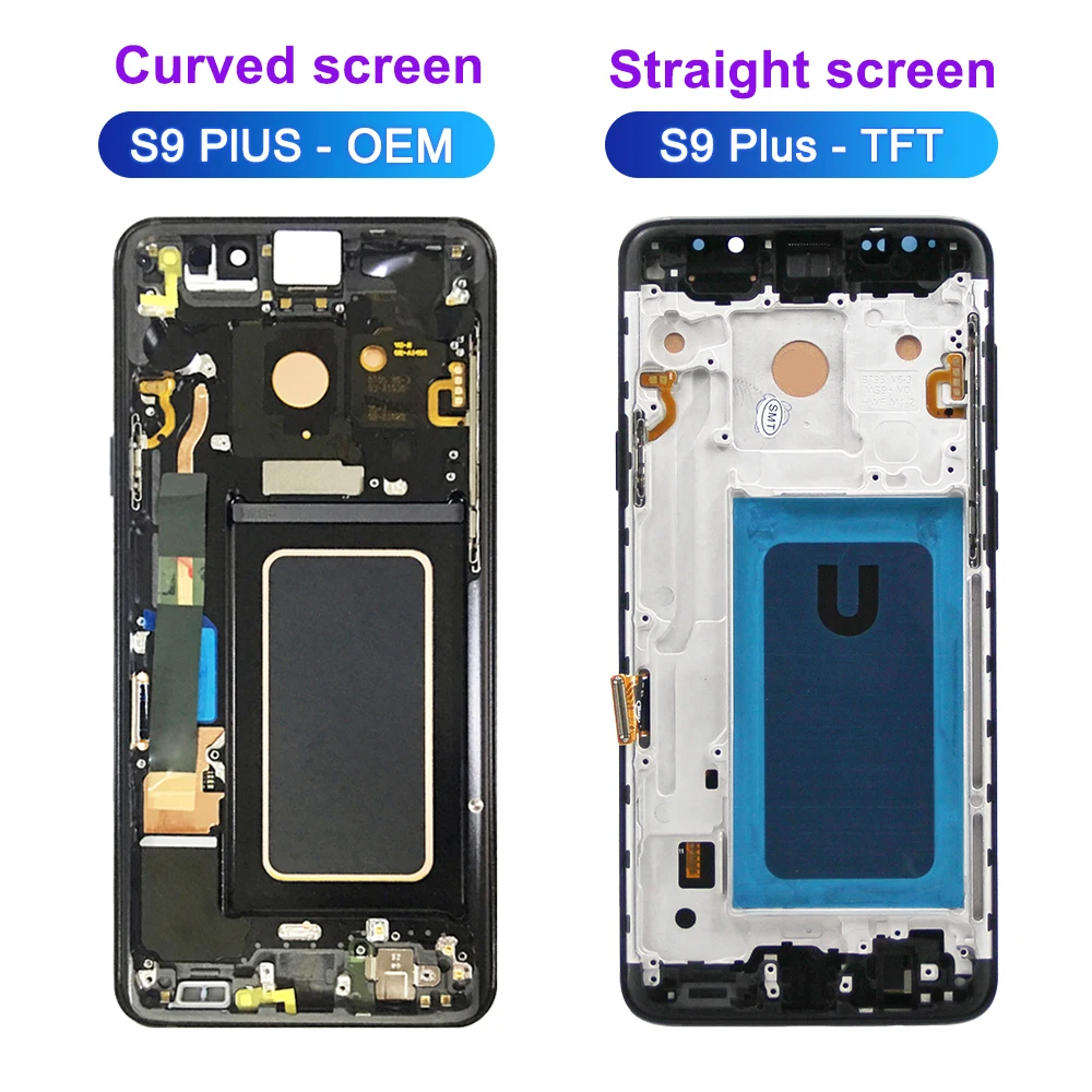 TFT For Samsung Galaxy S9 Plus G965F G9650 Lcd Display Digital Assembly Touch Screen with Frame For Samsung S9+ Display