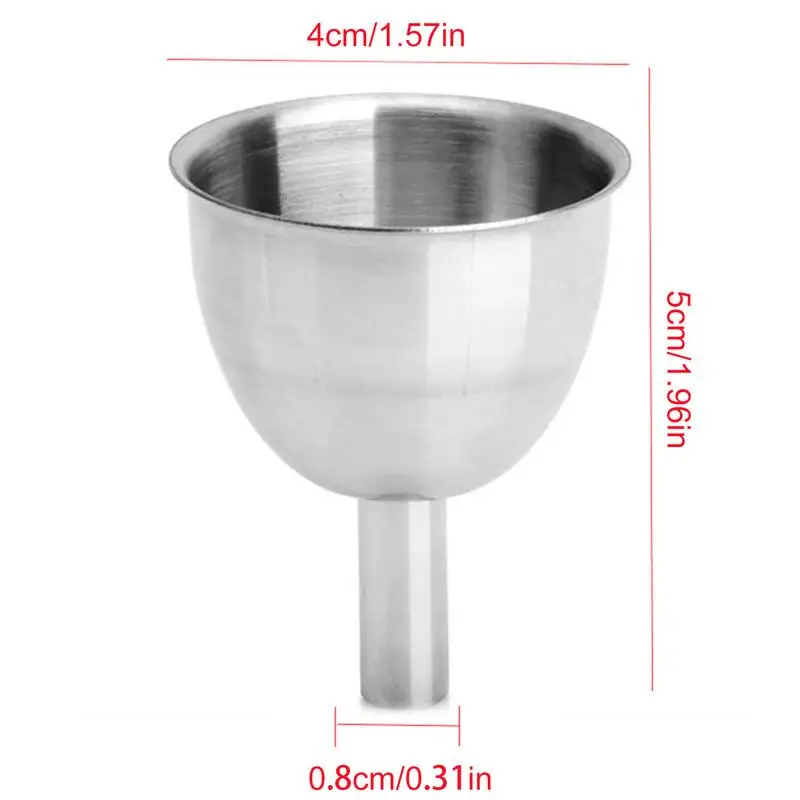 Small Mouth Funnels Bar Wine Flask Funnel Mini Stainless Steel For Filling Hip Flask Narrow-Mouth Bottles Kitchen Jug Funnel