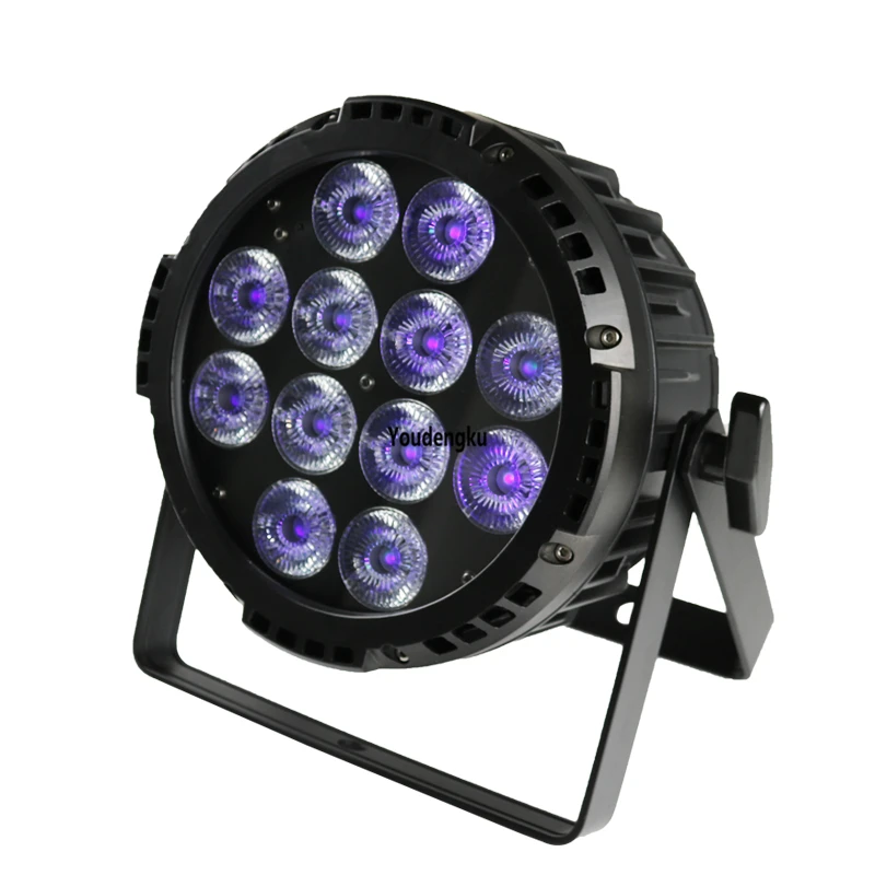 6pcs 12x18W RGBWA UV 6In1 Outdoor IP65 Wireless Battery Waterproof Led Par Light for wedding and concert