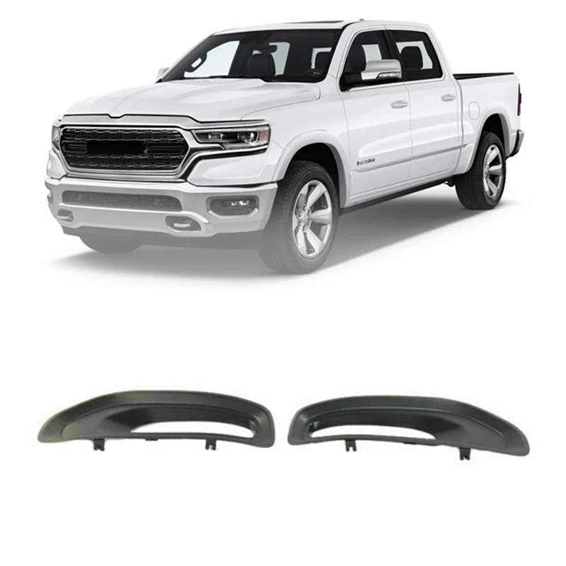 1Pair Fog Light Lamp Bezel For 2019-2021 Ram 1500 LH+RH Front Lamp Trim Bezels 68274672AB