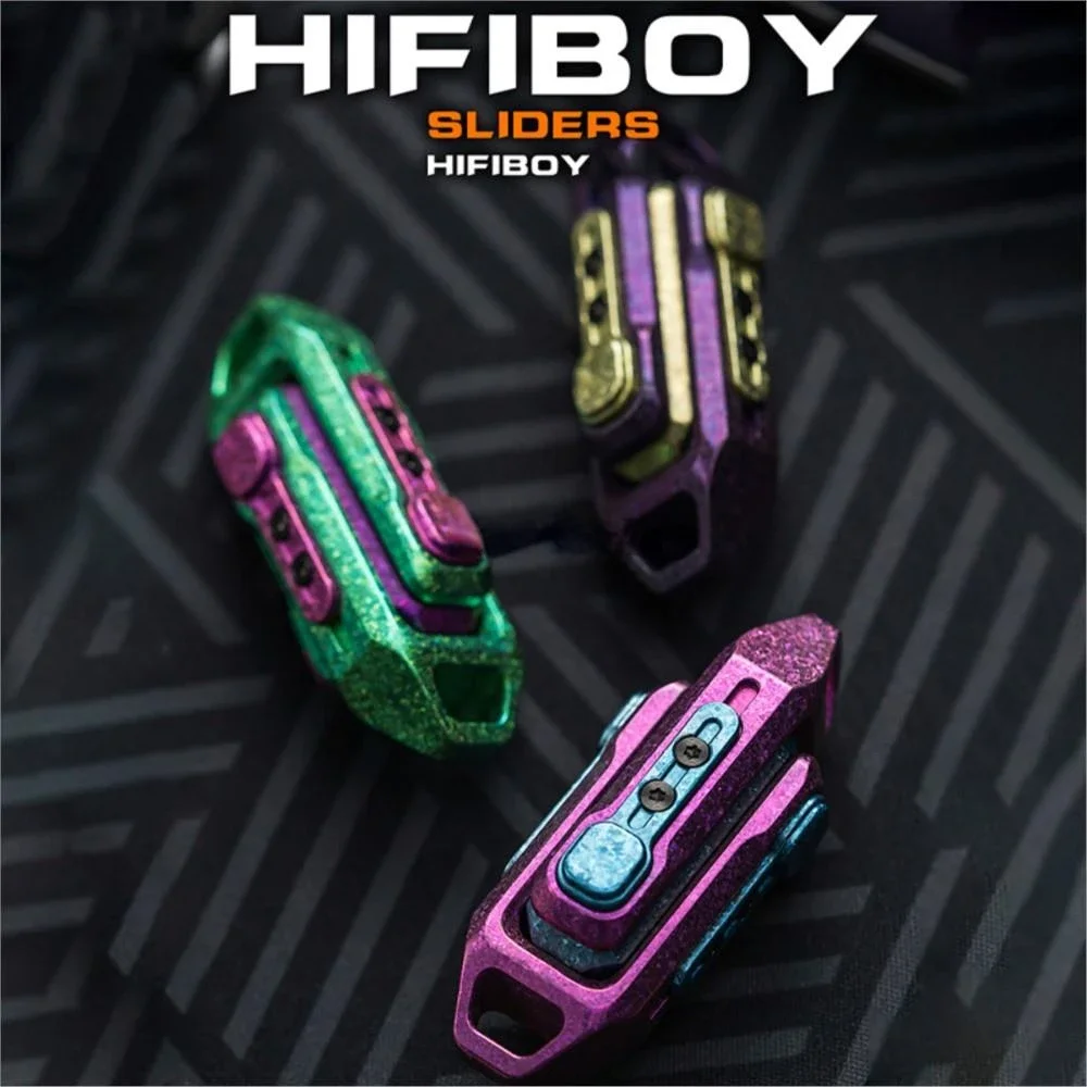 

WANWU EDC HIFIBOY Crystal Ice WANWU Titanium Magnetic Double Push Slider WANWU Fingertip Gyro Metal Toys Stress Reliever