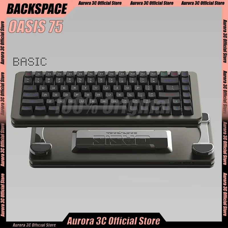 

BACKSPACE OASIS 75 Gamer Keyboard 84 Key Esports Magnetic Switch Wired Keyboard Hot Swap RGB Backlit Gaming Keyboard Office Gift