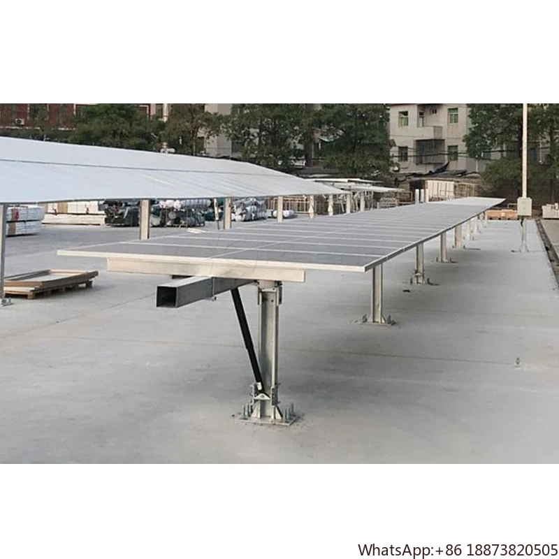 Single Axis Solar Tracker PV Solar Panel Track Structure Kits Efficient Solar Tracking System