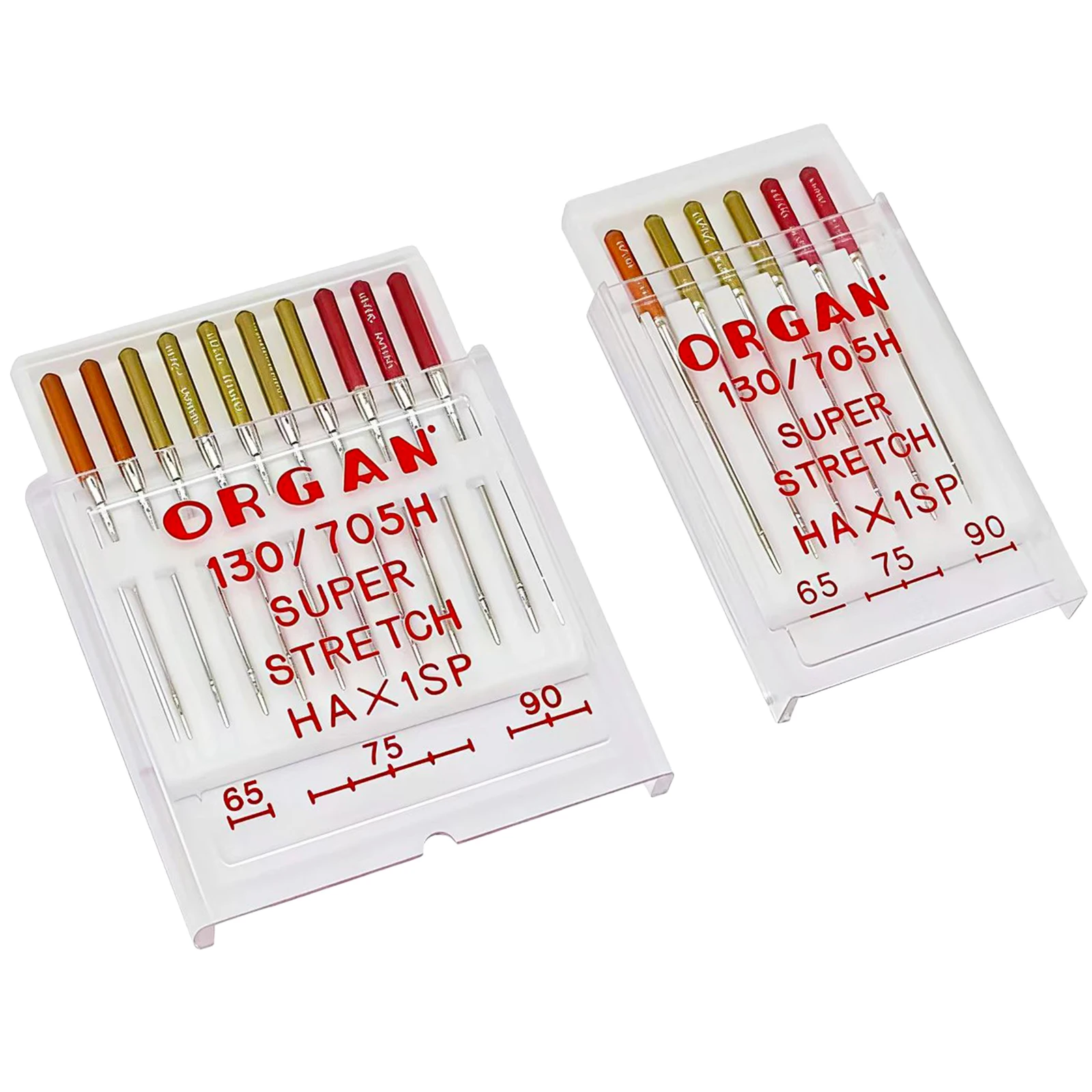 6/10 PCS Organ Needles #65- #75 - #90 Combo 130/705H HAx1SP Sewing Machine Needles For Elastic Knitted Fabric Sewing Accessories