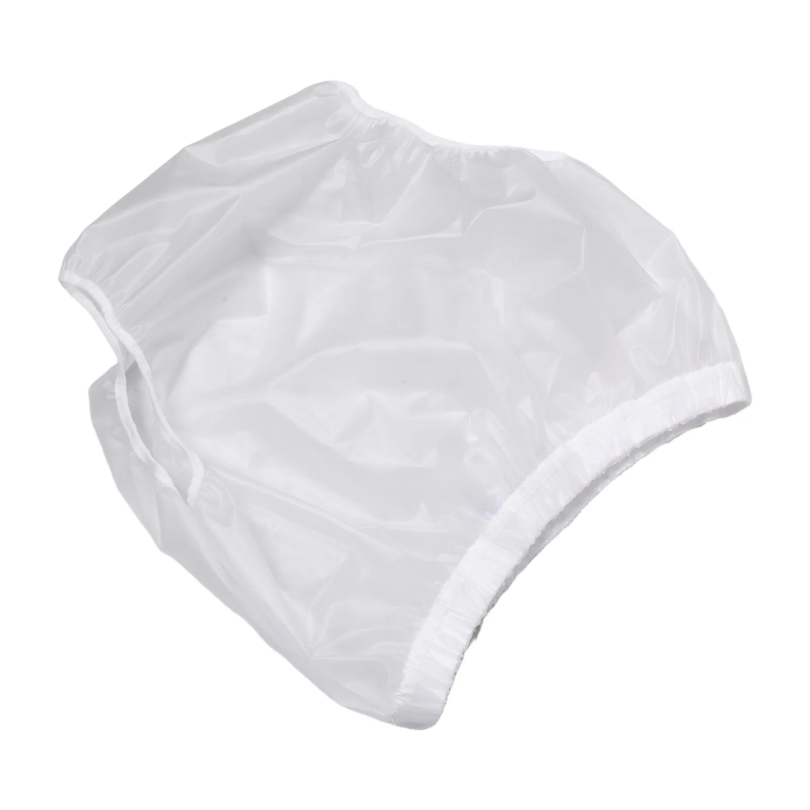 Reusable Adult Diaper Cover Xl White Waterproof Leakproof Incontinence Underwear for Seniors Home Care Overnight Long Distance