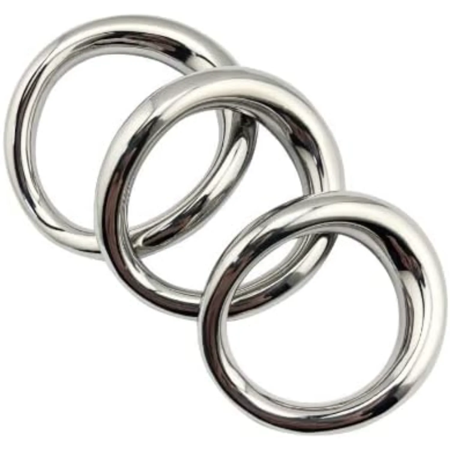 Curved Stainless Steel Delay Ring Exercise Stretch Ring Fixed Exercise Accessories（48 x 54 mm