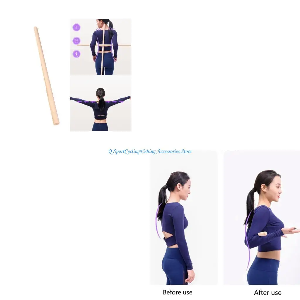 

Portable Yoga Training Mobility Fitness Poles Comfortable Body Stretching Tool Correct Postures Exercise