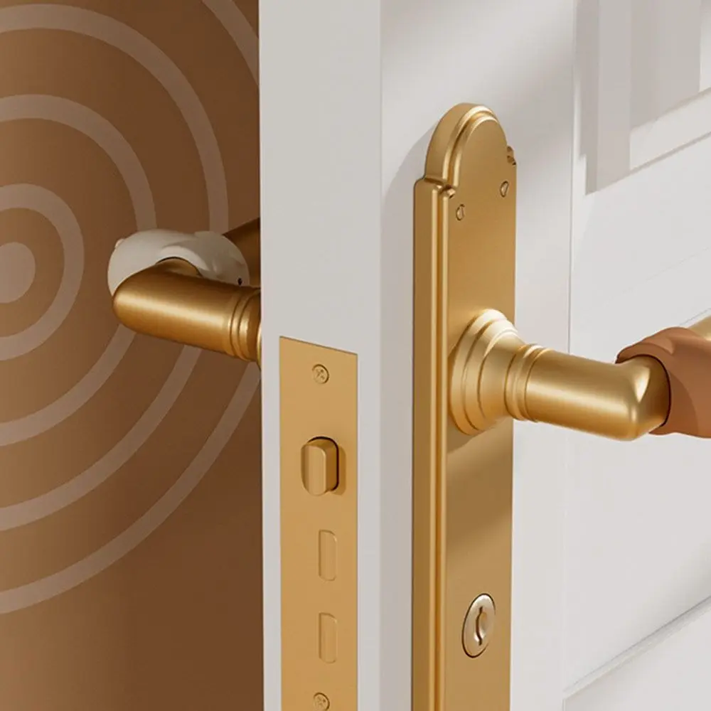 3 قطعة سدادة الباب سيليكون الكرتون لكمة خالية جدار حامي الصامت المضادة للصدمات مقبض الباب المضادة للتصادم الدائري لغرفة النوم #1